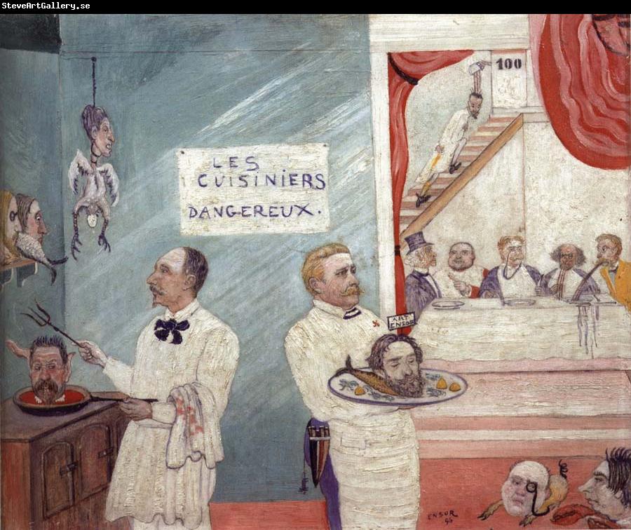 James Ensor The Dangerous Cooks